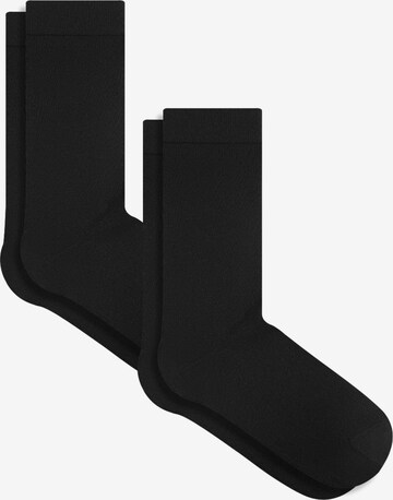 Albero Natur Socken in Schwarz: Vorderseite