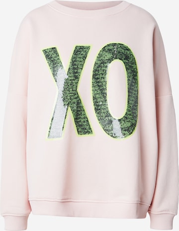 rožinė miss goodlife Megztinis be užsegimo 'XO': priekis