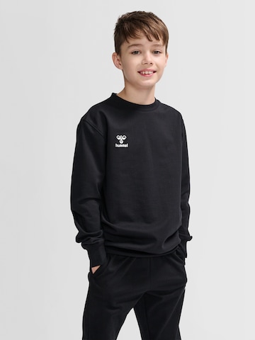 Hummel Sportief sweatshirt in Zwart: voorkant