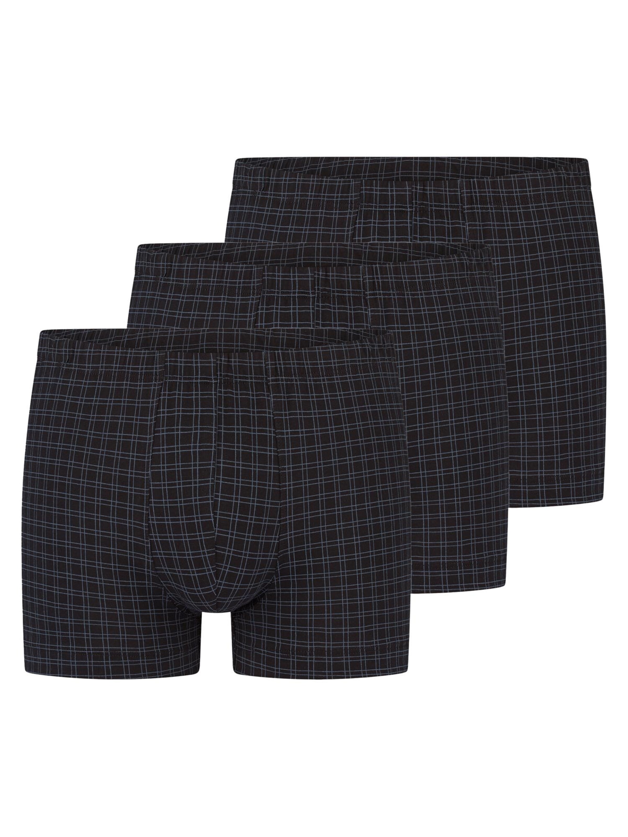 SCHIESSER Boxer shorts 'Cotton Casual Organic Cotton' in Black: front