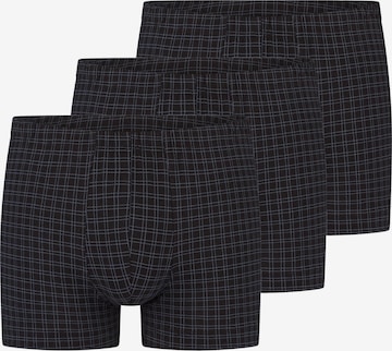 SCHIESSER Boxer shorts 'Cotton Casual Organic Cotton' in Black: front