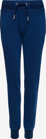 Superdry Pants in Blue: front