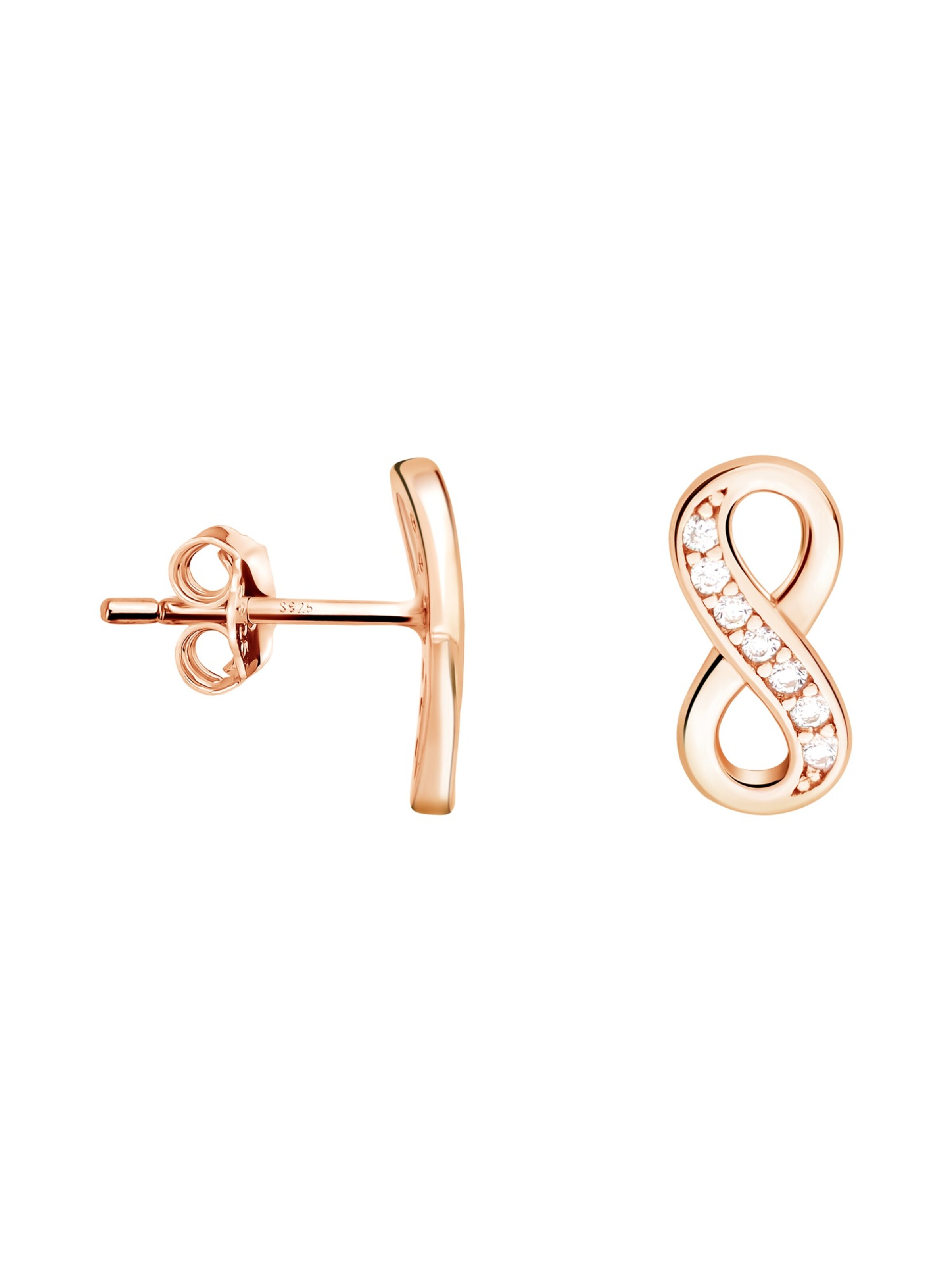 Sofia Milani Ohrringe 'Infinity'‌‌‌‌‌‌‌‌ in Gold: Vorderseite