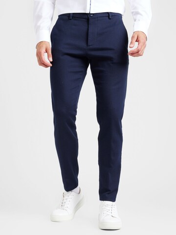 DRYKORN Regular Chino Pants 'AJEND' in Blue: front