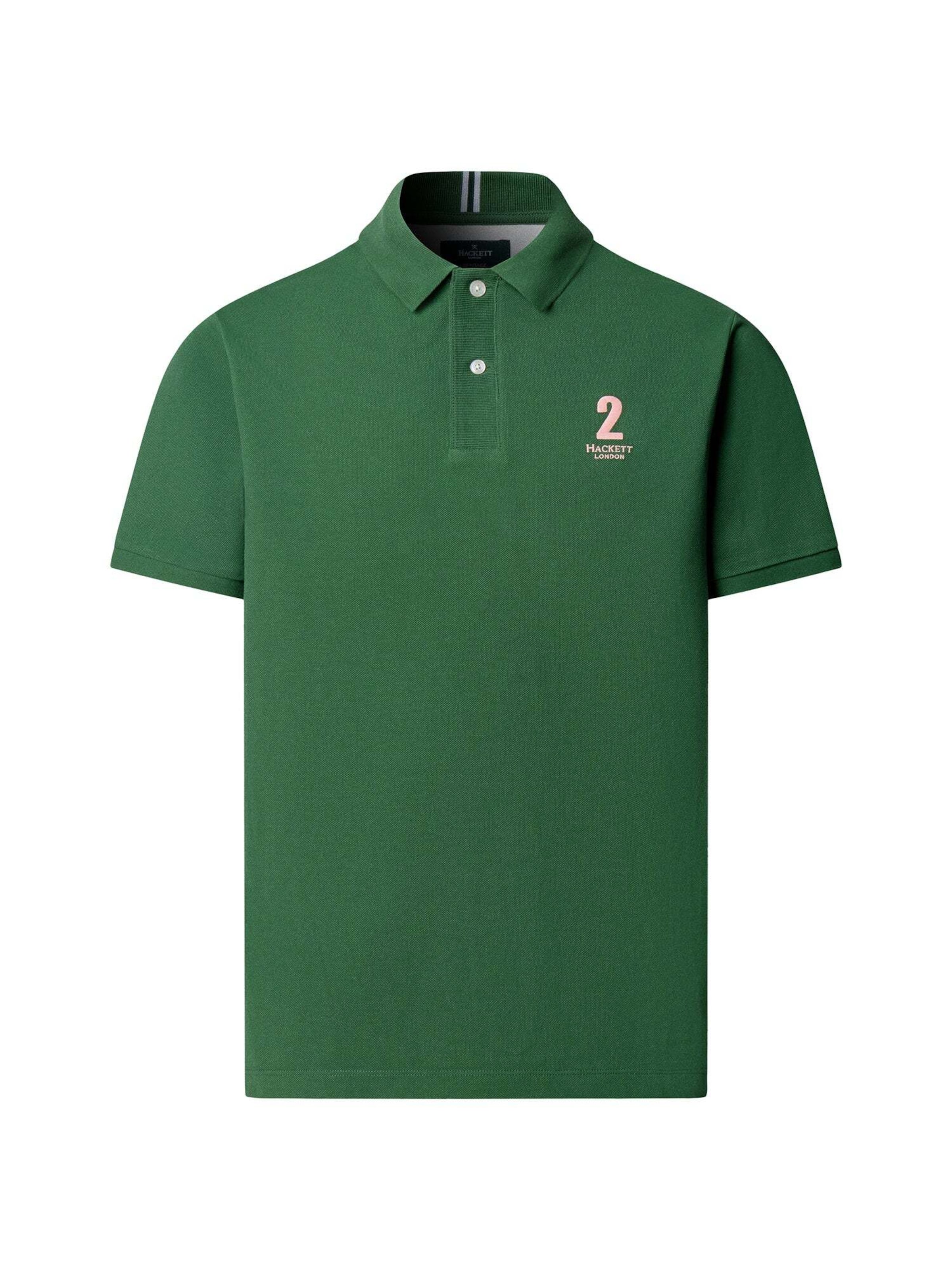 Hackett London Poloshirt 'Heritage' in Grün: Vorderseite