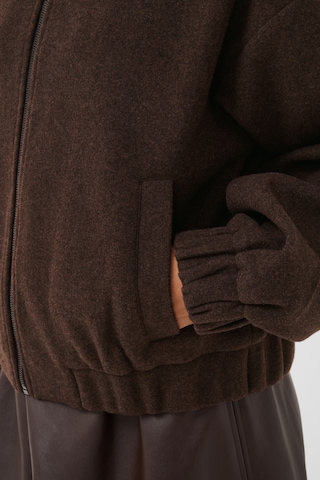 CULTURE - Chaqueta de entretiempo en marrón