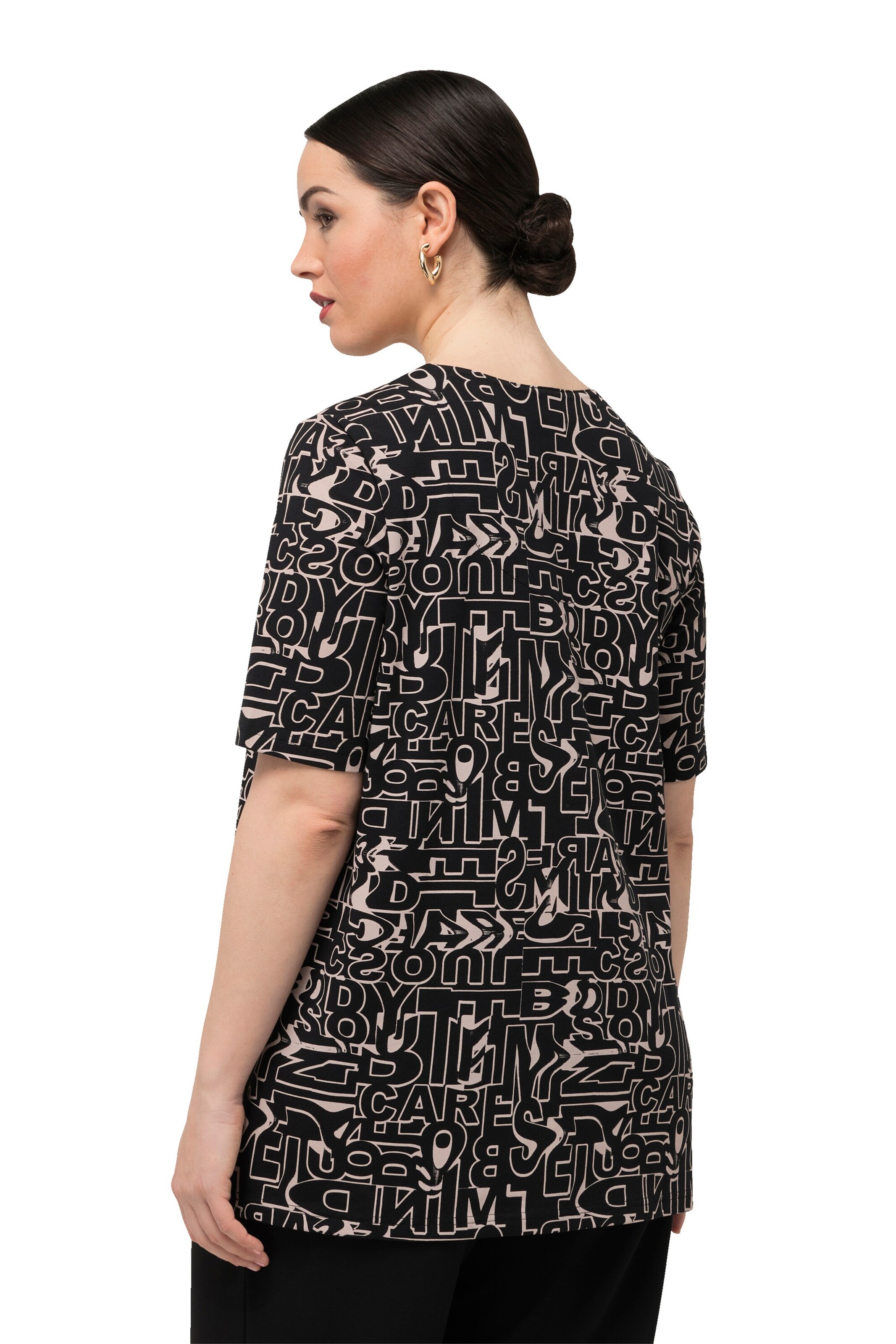 Ulla Popken Shirt in Zwart