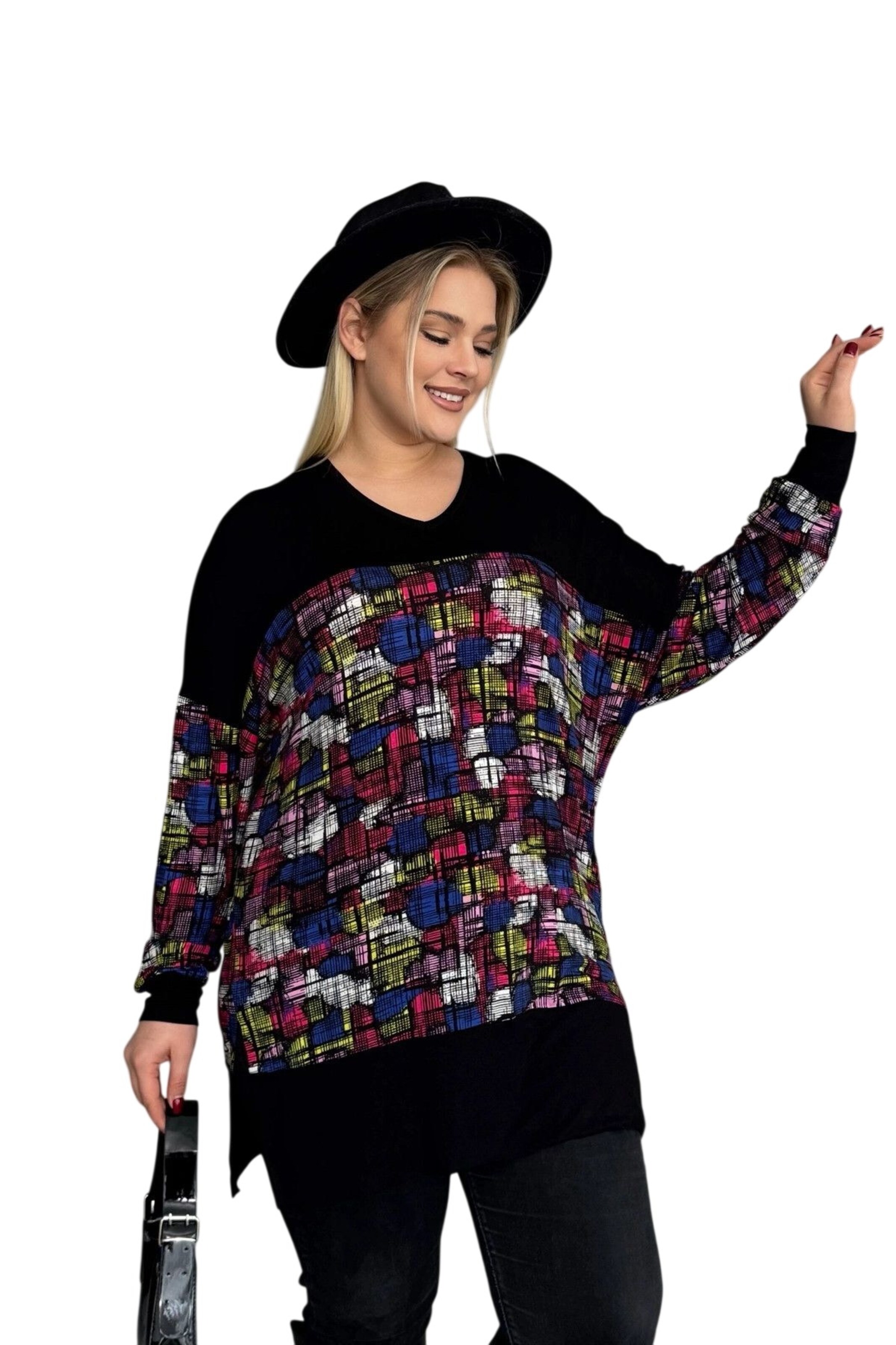 Stil Diva Shirt in Schwarz