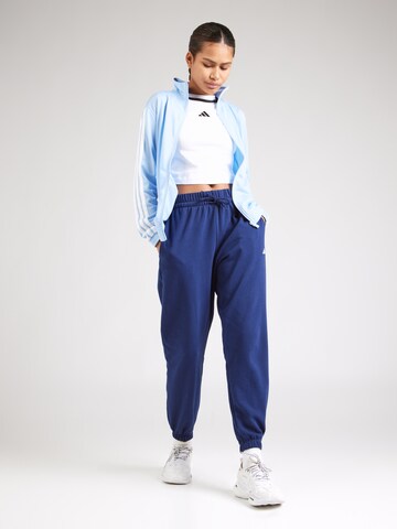 Effilé Pantalon de sport 'Essentials' ADIDAS SPORTSWEAR en bleu