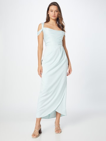 Closet London Evening Dress in Blue: front