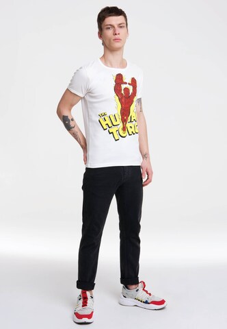 LOGOSHIRT Shirt 'Human Torch Flame On' in Gemengde kleuren
