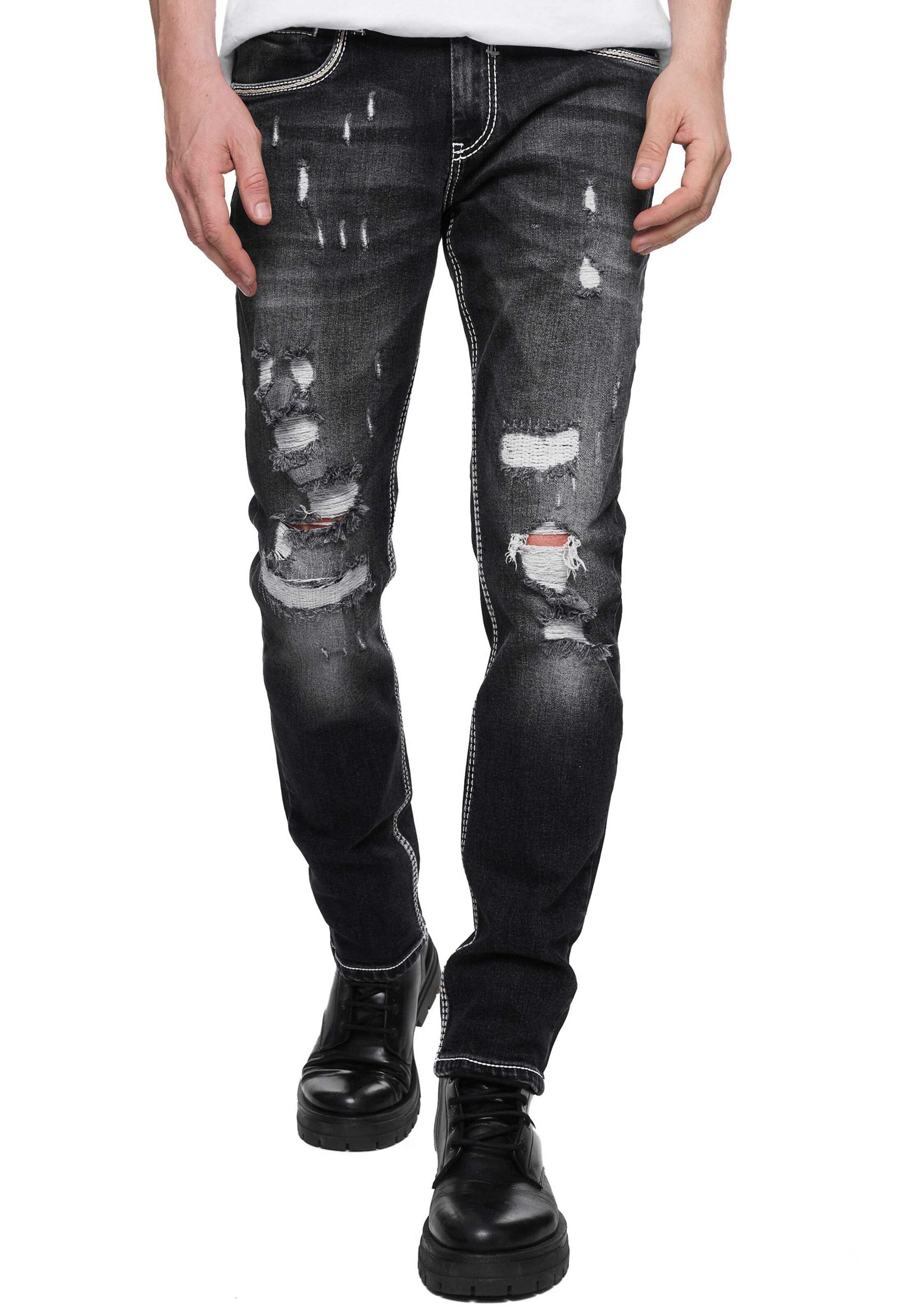 Rusty Neal Regular Jeans 'MINO' in Black: front