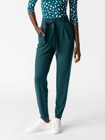 Les Lunes Tapered Bandplooibroek 'Jade' in Blauw: voorkant