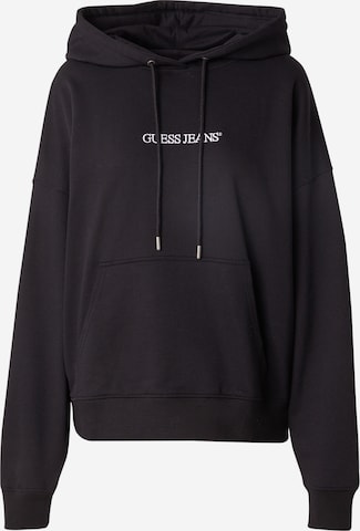 GUESS JEANSSweater majica - crna boja: prednji dio