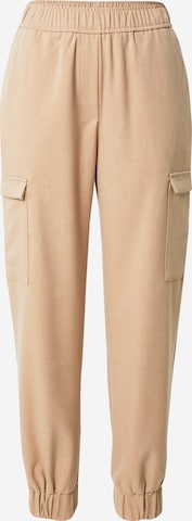 NÜMPH - Tapered Pantalón cargo 'WILLY' en beige: frente