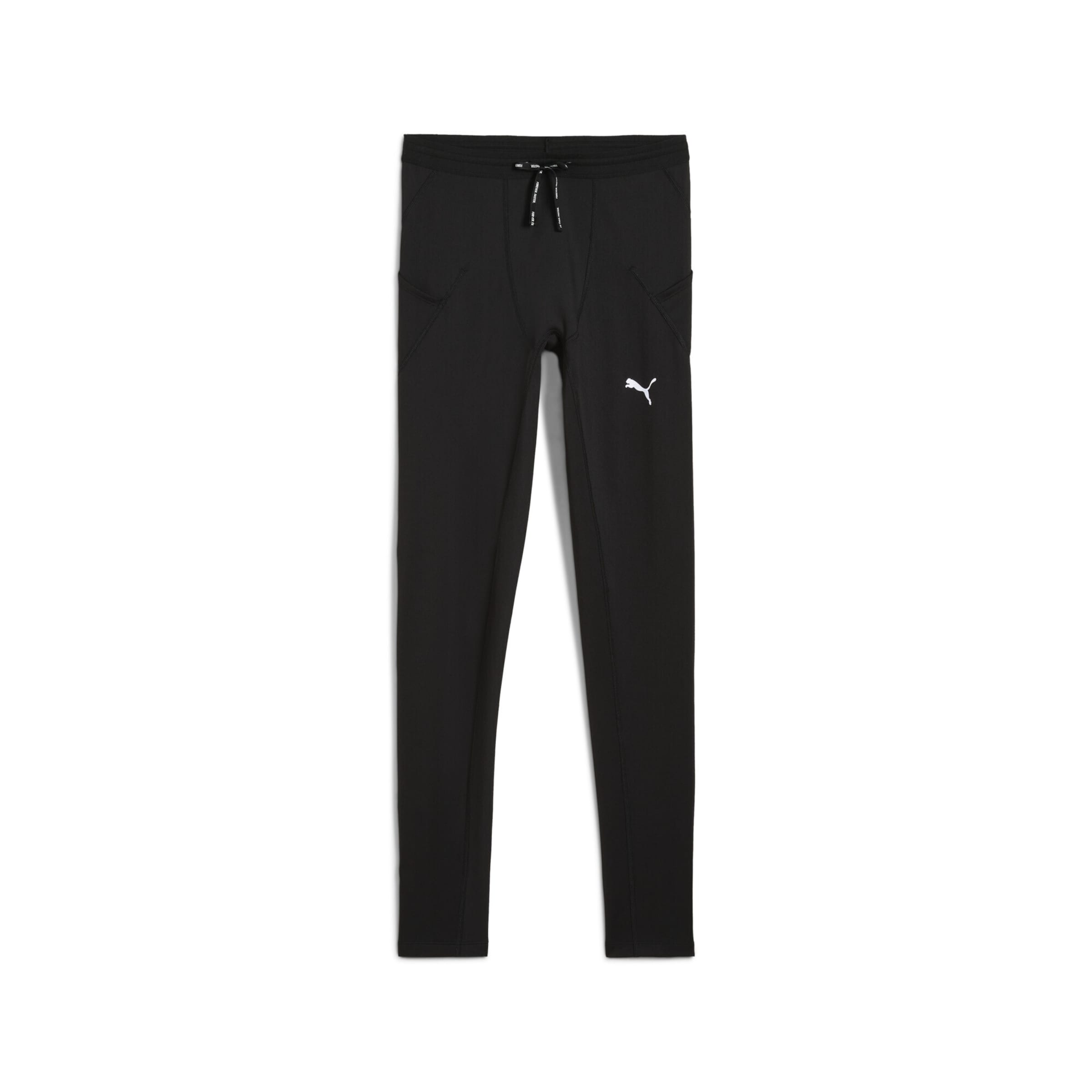 PUMA Skinny Sportbroek in Zwart: voorkant