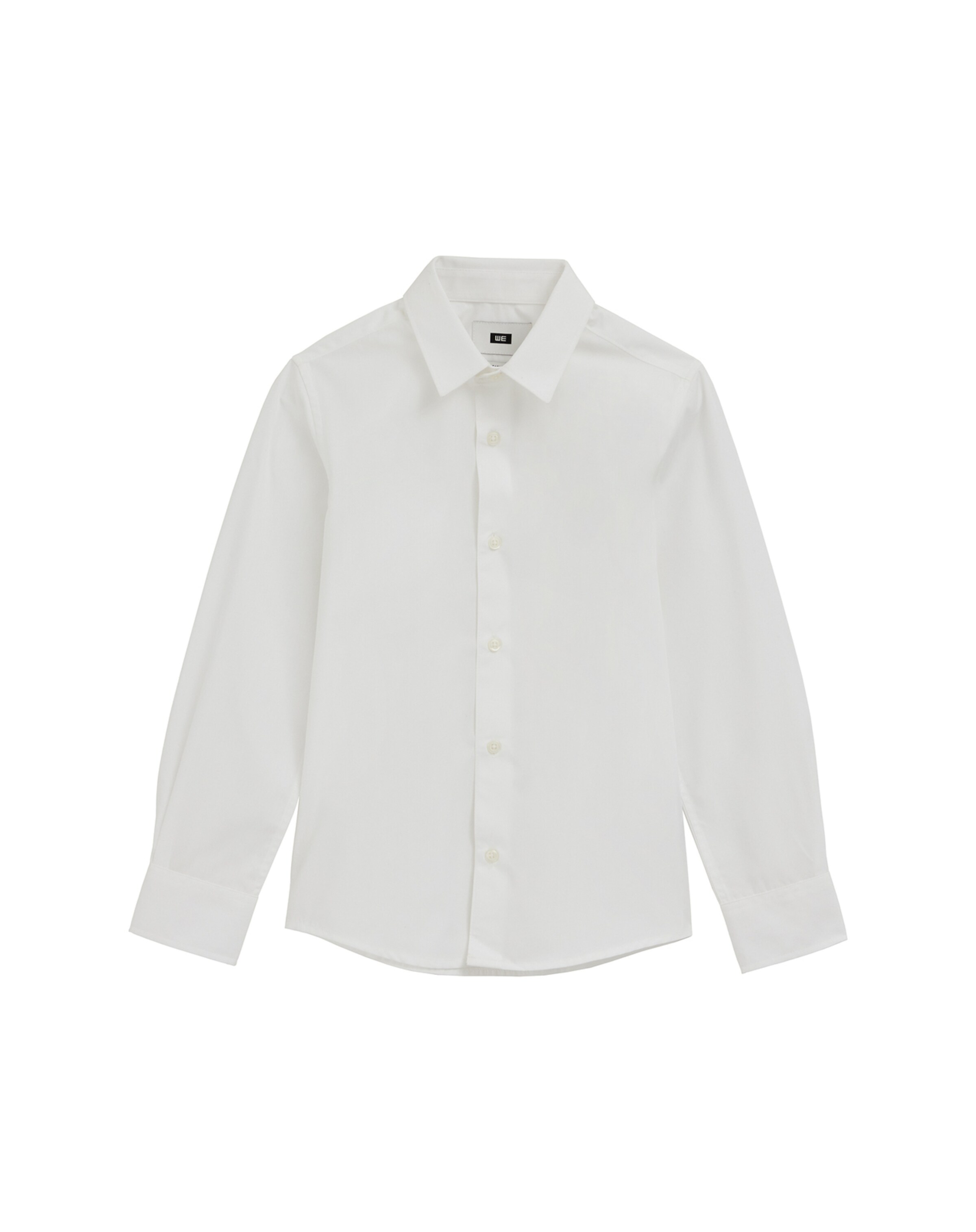 WE Fashion Klasický střih Košile – bílá: přední strana