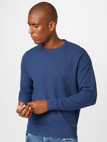 bugatti Sweater in Blue: front