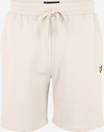 Lyle & Scott Big&Tall Regular Broek in Beige: voorkant