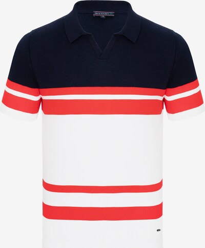 Felix Hardy Shirt in Navy / Blood red / White, Item view