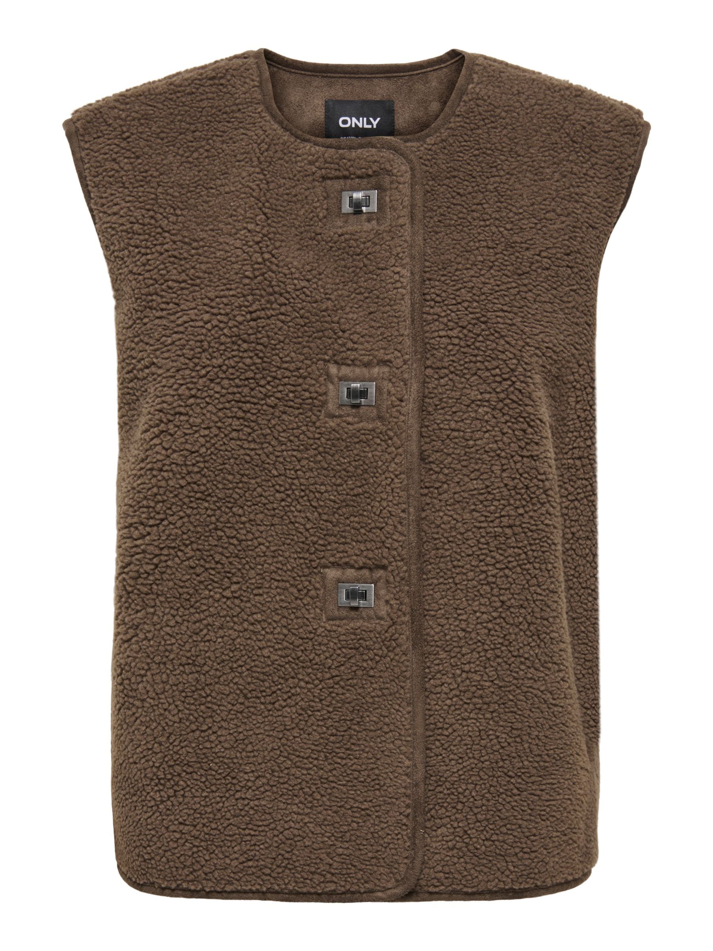 ONLY Gilet en marron, Vue avec produit