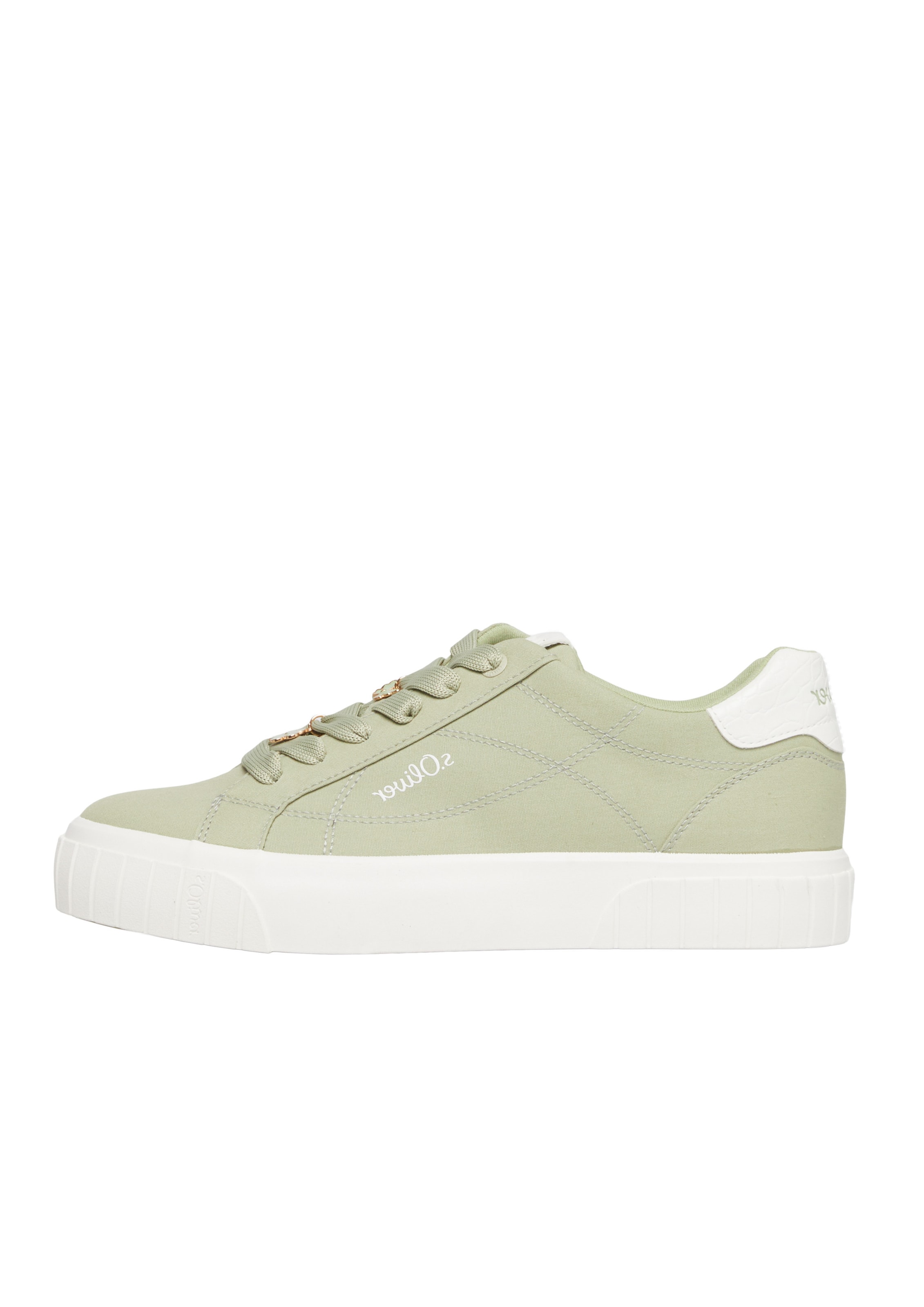 s.Oliver Sneakers laag in Groen: voorkant