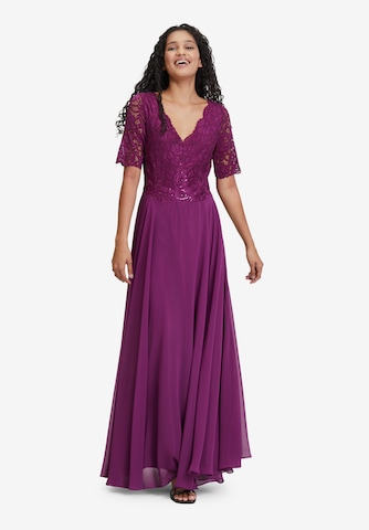 Vera Mont Evening Dress in Purple: front