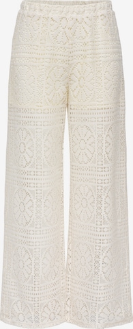 ONLY Wide Leg Housut 'ONLLIAN' värissä beige: etupuoli