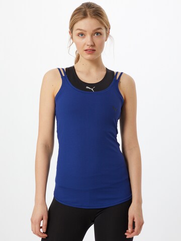 PUMA Sporttop 'Studio' in Blauw: voorkant