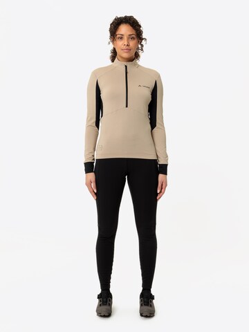 VAUDE Performance shirt 'Kuro HFZ LS TR' in Beige