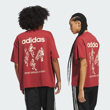 T-Shirt 'Sport Design Studio Players' ADIDAS ORIGINALS en rouge