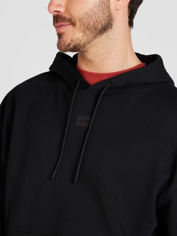 HUGO Sweatshirt 'Dompol' in Zwart