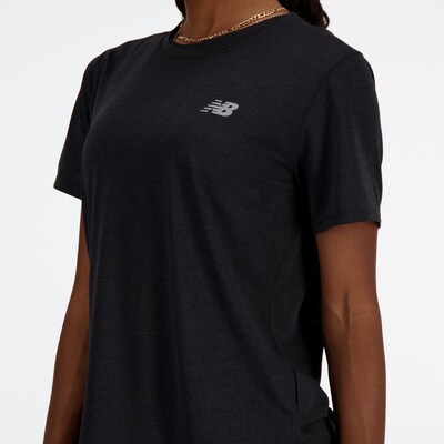 new balance Functioneel shirt 'Athletics' in de kleur Grijs / Zwart, Productweergave