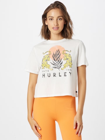 Hurley Performance Shirt 'LE TIGRE' in Beige: front