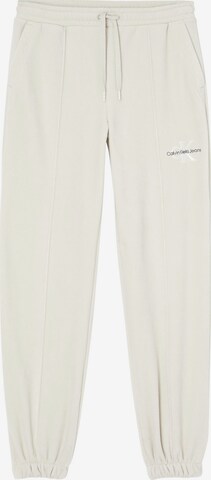 Loosefit Pantalon Calvin Klein Jeans en blanc : devant