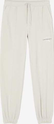 Loosefit Pantaloni de la Calvin Klein Jeans pe alb: față