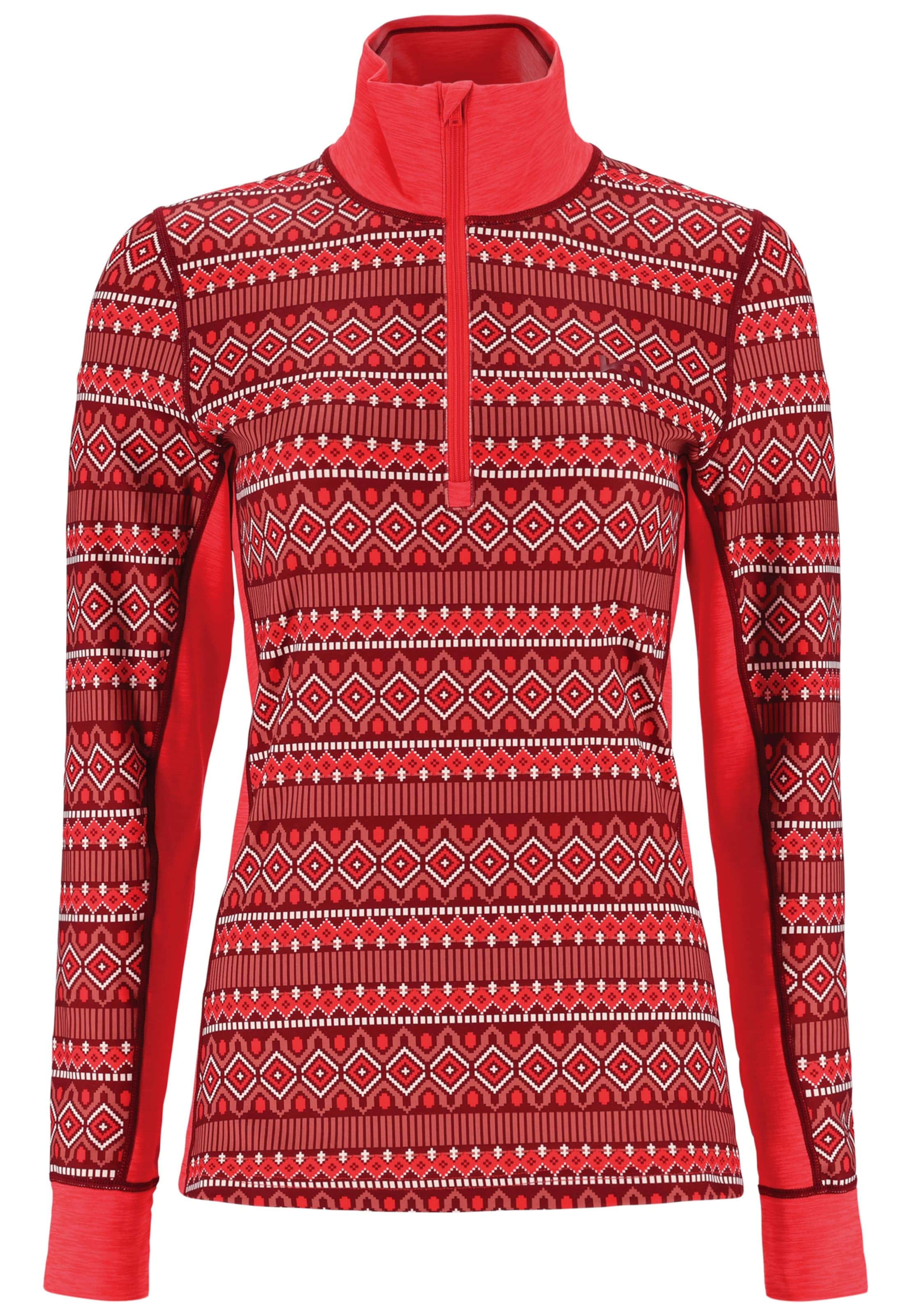 Kari Traa Langarmshirt 'Lune' in Rot: Vorderseite