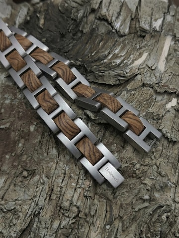Holzwerk Bracelet 'SILBERSEE' in Silver