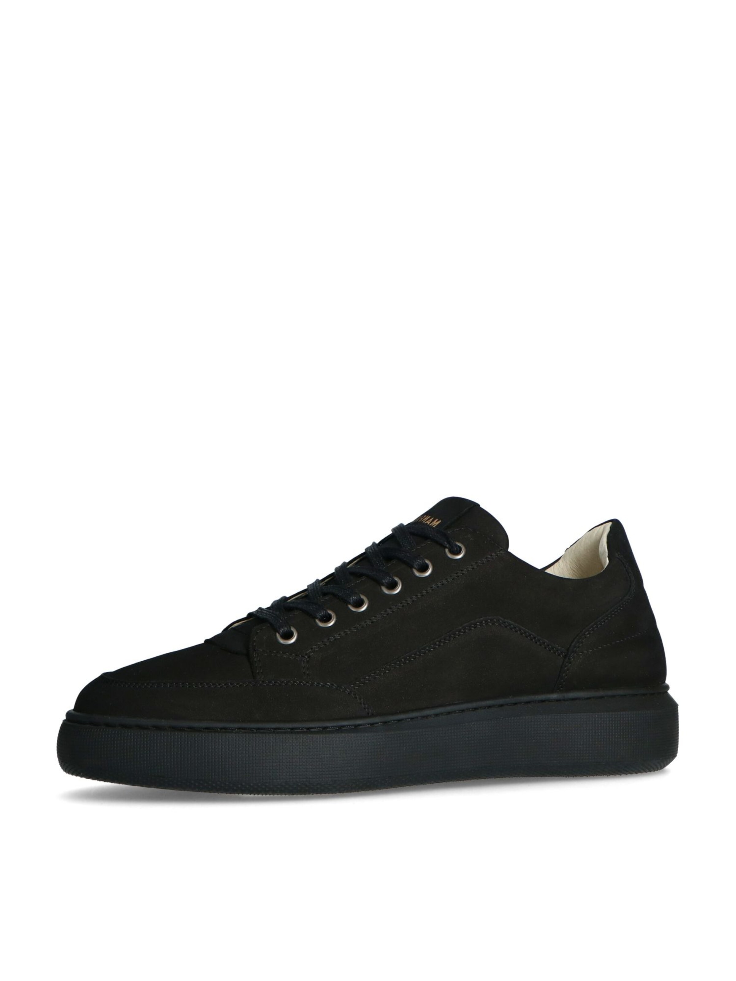 MANFIELD Sneakers laag in Zwart: voorkant