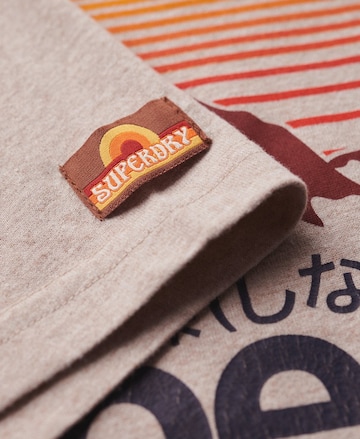 Superdry T-Shirt 'Great Outdoors' in Beige