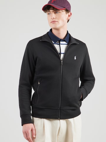 Polo Ralph Lauren Sweatjacke in Schwarz: Vorderseite