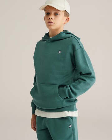 WE FashionSweater majica - zelena boja: prednji dio