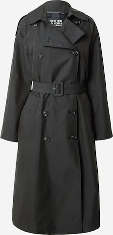 Manteau mi-saison SCOTCH & SODA en noir : devant