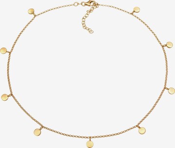ELLI Necklace 'Boho, Choker, Plättchen' in Gold