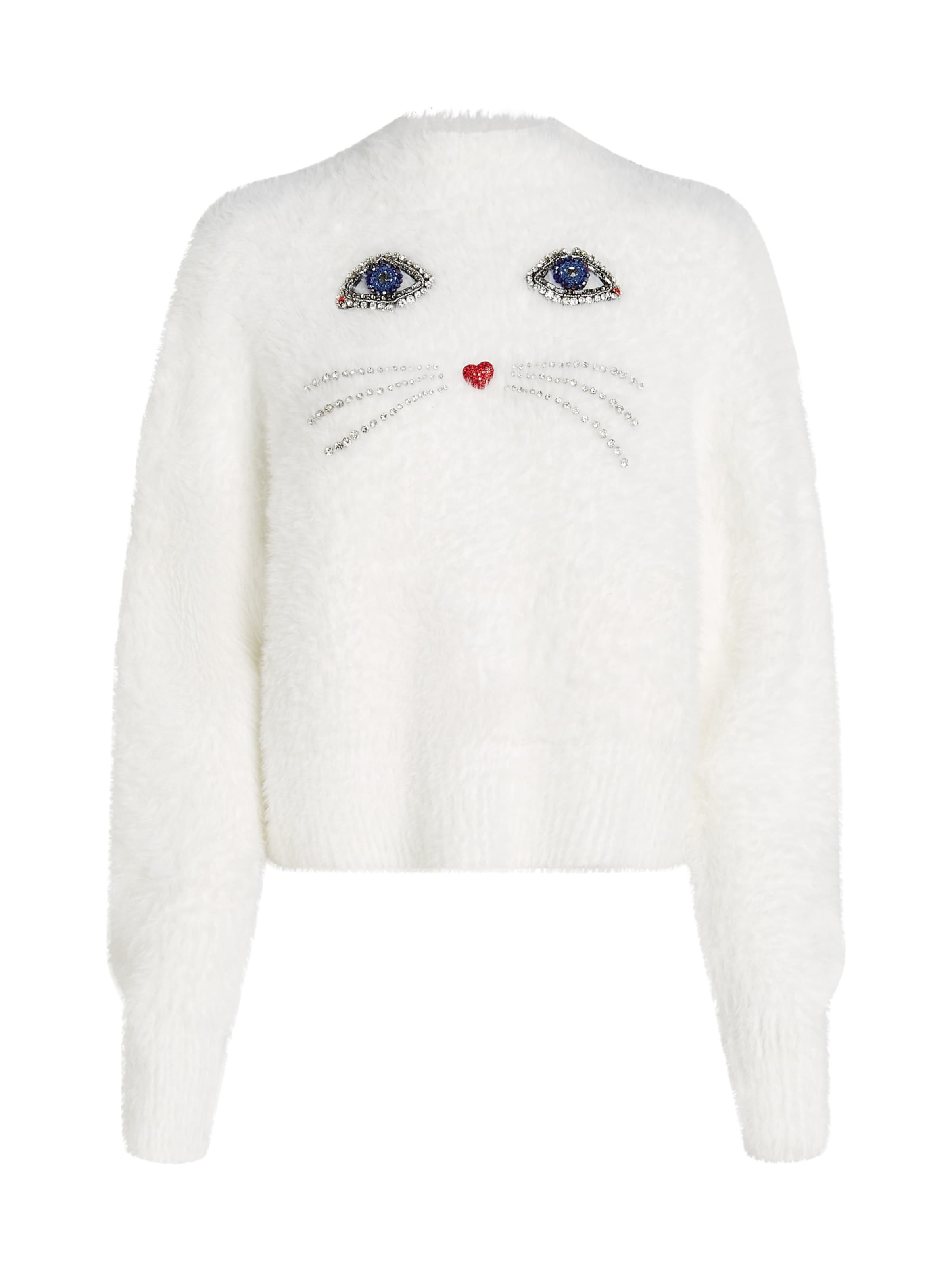 Pullover di Karl Lagerfeld in bianco: frontale