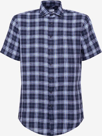 Coupe regular Chemise business SEIDENSTICKER en bleu : devant