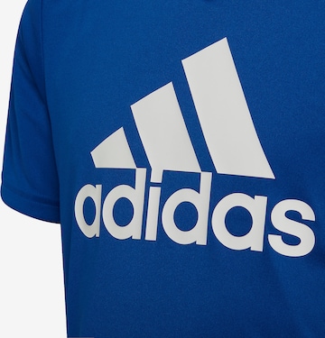 ADIDAS SPORTSWEARTehnička sportska majica 'Aeroready Designed To Move Big Logo' - plava boja
