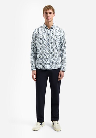No Excess Regular fit Button Up Shirt in Blue