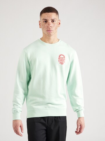 SCOTCH & SODA Sweatshirt in Groen: voorkant