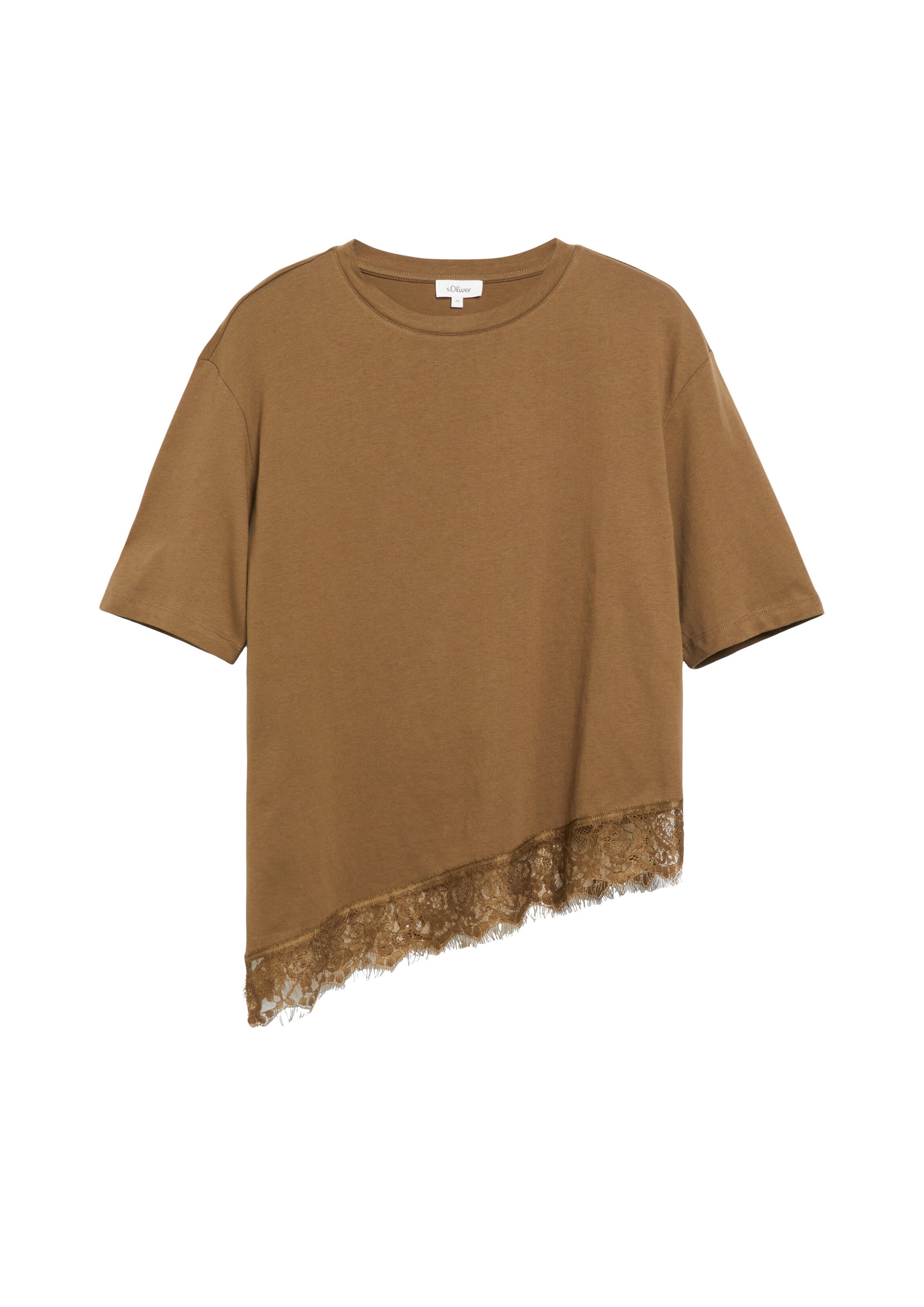s.Oliver T-Shirt in Braun: Vorderseite